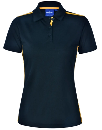 Picture of Winning Spirit, Ladies Rapid Cool S/S Contrast Polo